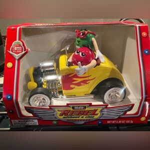 M&Ms Rebel hot rod car dispenser